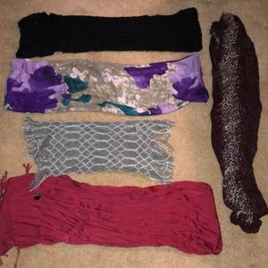 5 SCARVES FOR $25